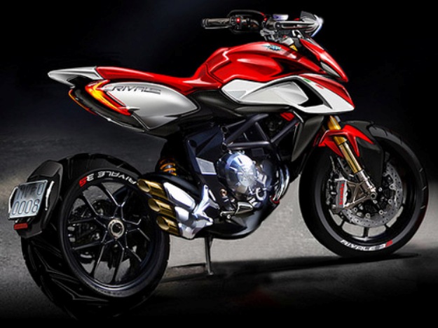 News motor bike 2013: First official image of MV Agusta Rival 800