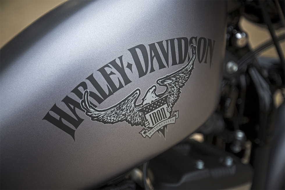 2016 Harley Davidson Iron 883 fuel tank view