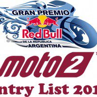 Gran Premio of Argentina Moto2 Entry list 2018