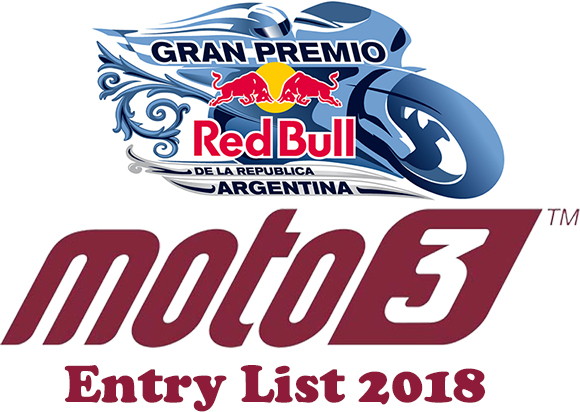 Gran Premio of Argentina Moto3 Entry list 2018