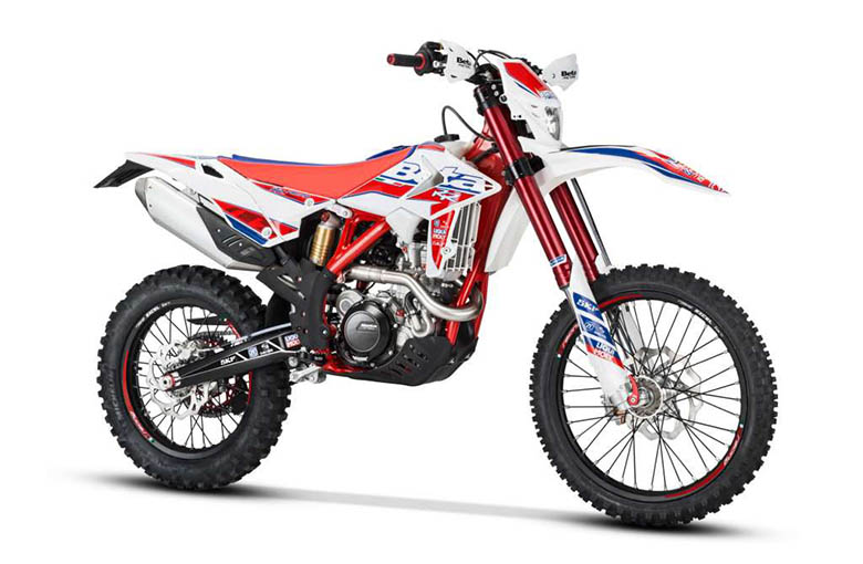 The new 2018 Beta 480 RR-Race Edition Powerful Dirt Bike is another impressive masterpiece by Beta brand. This off-road bike is one of the most potent bikes offering a massive amount of power and acceleration. It features the lightweight and robust frame that gives better handling experience of all times. The full review of the new 2018 Beta 480 RR-Race Edition Powerful Dirt Bike with its price and specifications are provided below. 2018 Beta 480 RR-Race Edition Powerful Dirt Bike – Price and Features The new 2018 Beta 480 RR-Race Edition Powerful Dirt Bike is available with the price of $9,999 only. Engine Features The new 2018 Beta 480 RR-Race Edition Powerful Dirt Bike features the most potent single-cylinder 4-valve 4-stroke liquid cooled 477.5 cc engine. It features an electric start with the backup kick starter, which is available as an option. The bore and stroke ratios are 100 mm and 60.8 mm respectively while the compression ratio is about 12.1:1. The ignition system consists up of DC-CDI having variable ignition timing, Kokusan that can provide a 200-watt output at 6000 RPM. The new spark plug NGK LKAR 8A-9 has been used. The fuel system consists up of 42 mm of electronic fuel injection with the dual injection system. The transmission consists up of 6-speed gearbox. Chassis Features The new 2018 Beta 480 RR-Race Edition Powerful Dirt Bike features the strong and lightweight frame. It features the new race graphics and rim decals that add to the more aggressive look. The new rear sprocket with an anodized aluminum core and steel teeth are not only attractive, but they are strong as well. The new 2018 Beta 480 RR-Race Edition Powerful Dirt Bike features an unbeatable combination of lightness and durability. Like the new 2018 Beta 430 RR-Race Edition Dirt Bike, it features the new quick release front wheel pin that speeds up tire repairs, and it saves precious seconds in a race situation. This dirt bike comes with the 48 mm of Sachs Closed Cartridge fork with skf seals having adjustable compression and rebound. 2018 Beta 480 RR-Race Edition Powerful Dirt Bike – Technical Specifications Engine Specs Type Single cylinder, 4-valve, (steel intake and exhaust) 4-stroke, liquid cooled, electric start with a backup kick starter sold as an option Bore 100 mm Stroke 60.8 mm Displacement 477.5 cc Compression Ratio 12.1:1 Ignition DC-CDI with variable ignition timing, Kokusan. 200-watt output at 6000 RPM Spark Plug NGK LKAR 8A-9 Lubrication Twin oil pumps with the cartridge oil filter. Separate oil for engine and clutch Fuel System 42 mm Electronic Fuel Injection w/Dual-injection system Clutch New, 6-spring wet multi-disc Transmission Gearbox 6-speed Final Drive O-ring chain Chassis Specs Frame Molybdenum steel/double cradle w/quick air filter access Front Suspension 48 mm Sachs Closed Cartridge fork w/ skf seals, adjustable compression and rebound Rear Suspension Aluminum Body Sachs shock w/adjustable rebound and hi/low-speed compression Front Wheel Travel 11.6 inches Rear Wheel Travel 11.4 inches Front Brake 260 mm floating rotor Rear Brake 240 mm rotor Front/Rear Rim 21 inches (Front) 18 inches (Rear) Front/Rear Tire Michelin Enduro Competition Dimension Wheelbase 58.7 inches Seat Height 36.8 inches Ground Clearance 12.6 inches Footrest Height 16.2 inches Steering Rake/Offset 26.5 degree rake/23 mm Offset Dry Weight 243 lbs. (wet weight, no fuel) Fuel Tank Capacity 2 US gallons Warranty Warranty 6-month Limited Warranty Conclusion This article is about the review of new 2018 Beta 480 RR-Race Edition Powerful Dirt Bike, and it is covered under Bikes Catalog. It features the powerful and high performing engine that is responsible for ultimate power and acceleration. The lightweight and compact chassis guarantees to have better handling experience under all conditions. Those riders who have the craze of riding off-road should think about the new 2018 Beta 480 RR-Race Edition Powerful Dirt Bike.