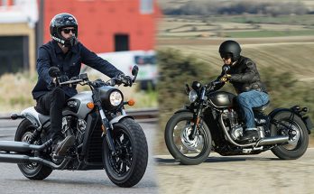2018 Scout Bobber vs. 2018 Bonneville Bobber Black