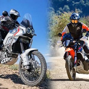 DesertX Ducati vs 890 Adventure R KTM